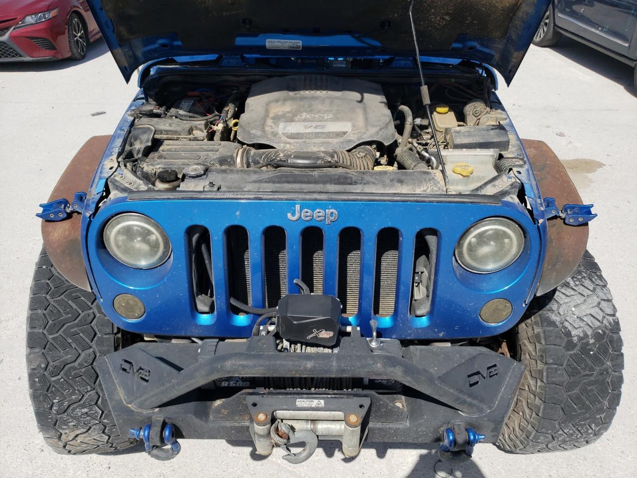 2015 Jeep Wrangler VIN 1C4BJWCG9FL552122 Copart auction photo, undercarriage / minor dent/scratches damage thumbnail 11