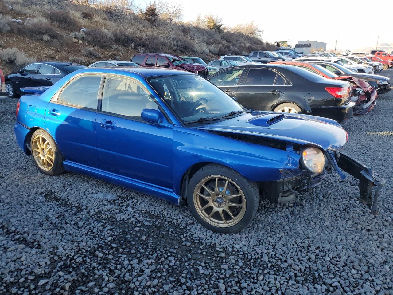 2002 Subaru WRX VIN JF1GD29602G508376 Copart auction photo, front end / rear end damage thumbnail 4