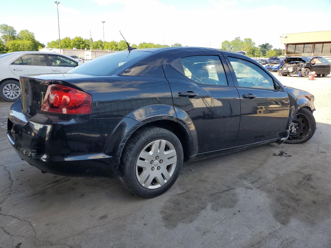 2013 Dodge Avenger VIN 1C3CDZAB7DN572539 Copart auction photo, all over damage thumbnail 3