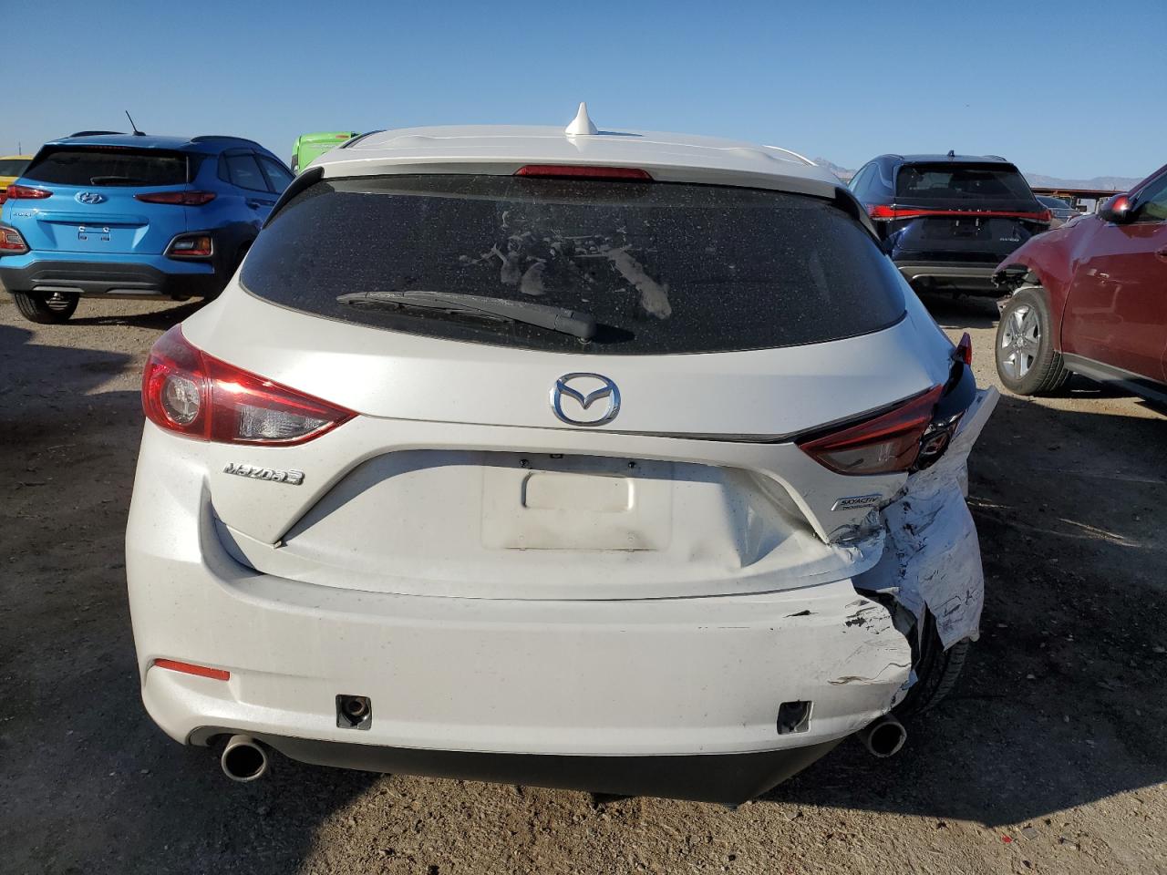 2018 Mazda 3 VIN 3MZBN1L34JM179452 Copart auction photo, rear end / undercarriage damage thumbnail 6