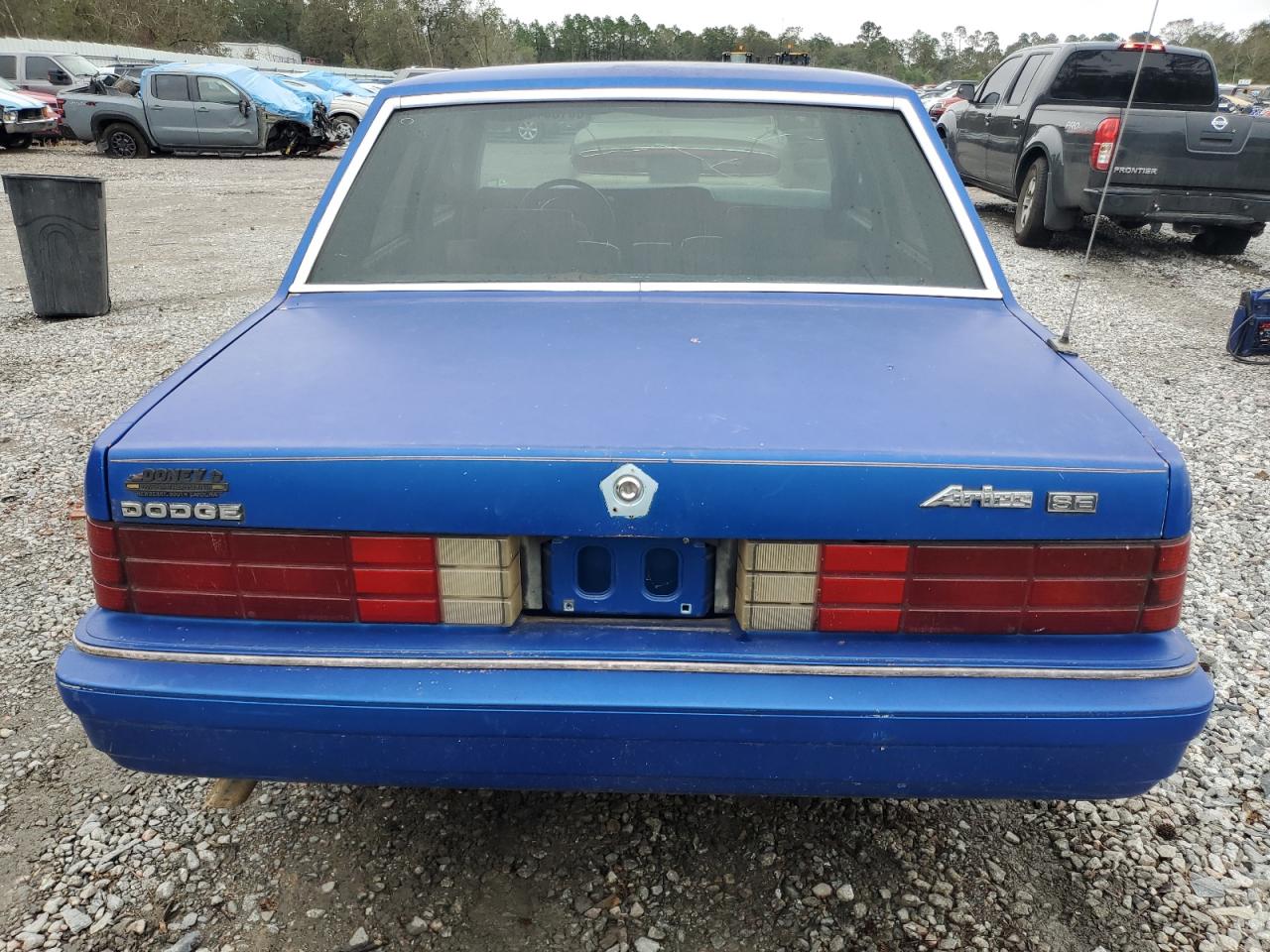 1985 Dodge Aries VIN 1B3BD36CXFF188453 Copart auction photo, top/roof / minor dent/scratches damage thumbnail 6