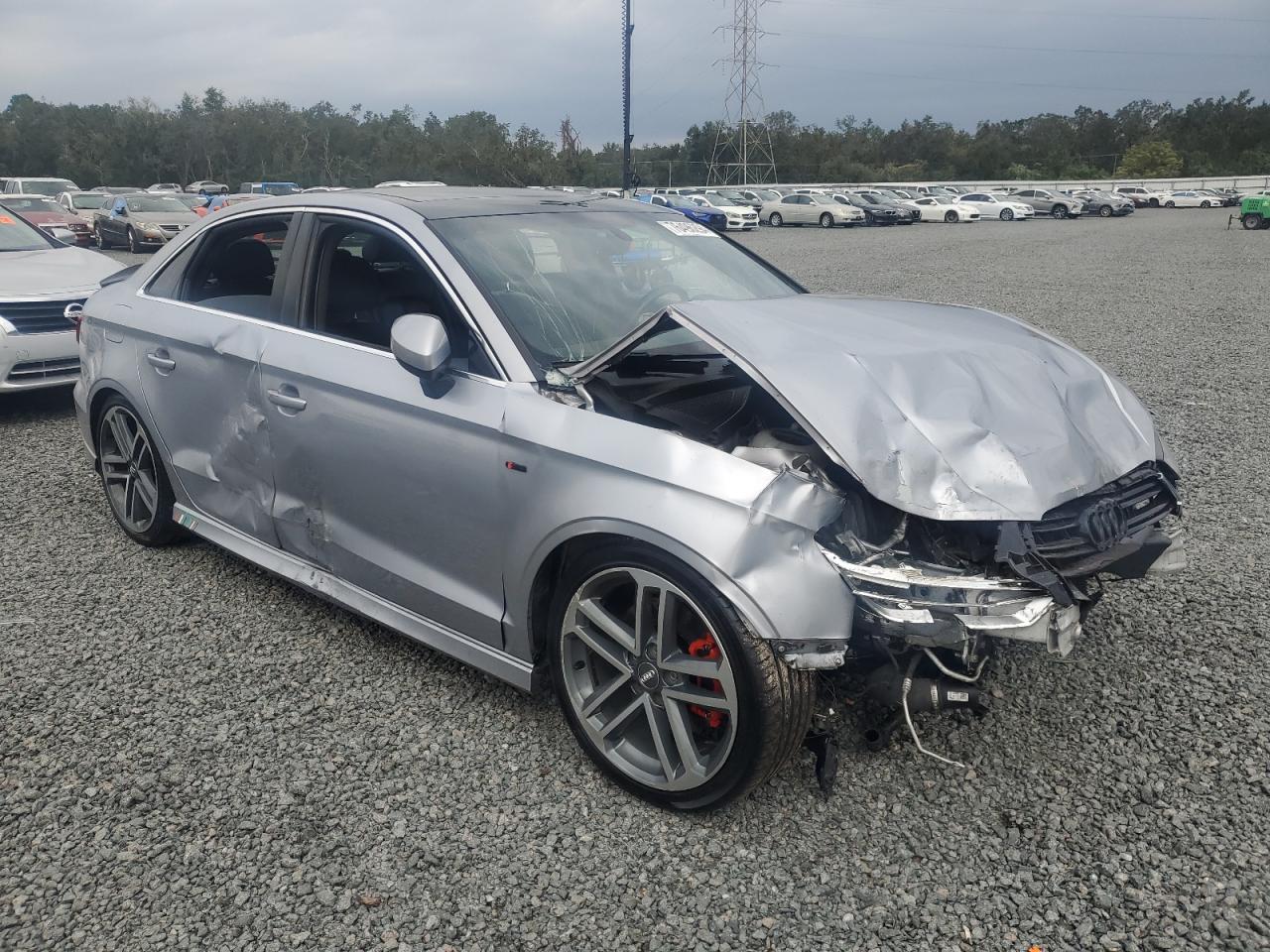 2017 Audi A3 VIN WAUJ8GFF7H1028785 Copart auction photo, all over damage thumbnail 4