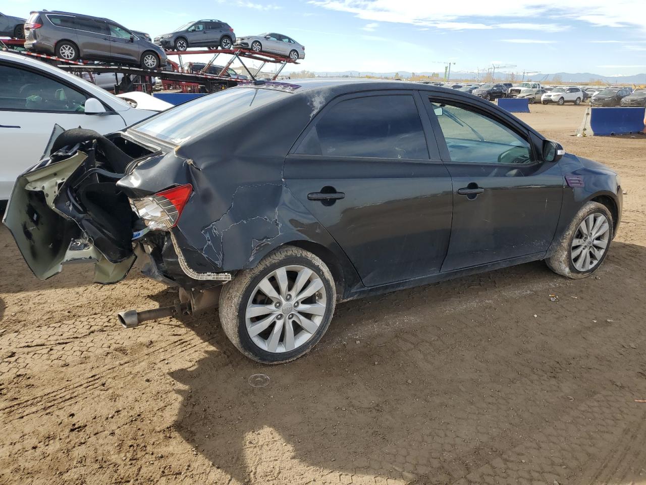 2010 KIA Forte VIN KNAFW4A34A5227590 Copart auction photo, rear end damage thumbnail 3