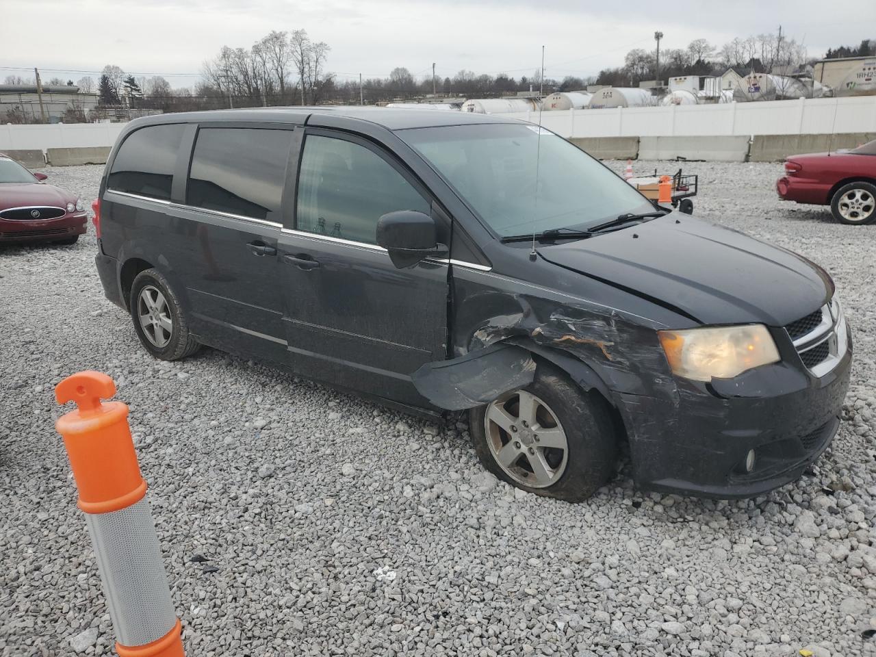 2012 Dodge Caravan VIN 2C4RDGDG5CR111469 Copart auction photo, front end / rear end damage thumbnail 4