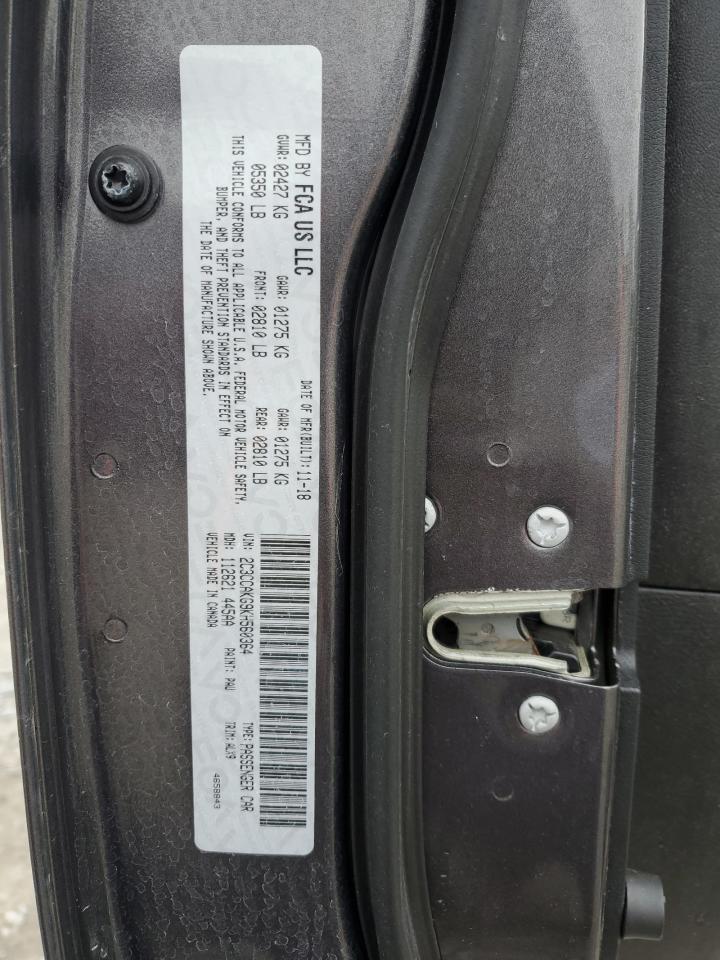 2019 Chrysler 300 VIN 2C3CCAKG9KH560364 Copart auction photo, front end / rear end damage thumbnail 15