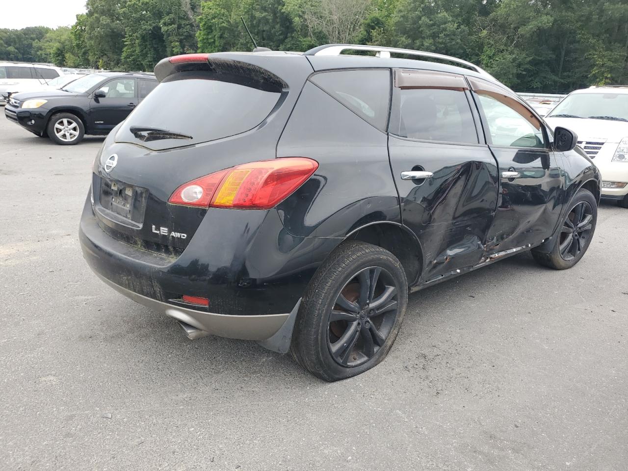 2009 Nissan Murano VIN JN8AZ18W09W100333 Copart auction photo, side / minor dent/scratches damage thumbnail 3