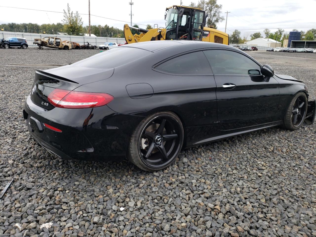 2017 Mercedes-Benz C-klasse VIN WDDWJ6EB1HF593550 Copart auction photo, front end damage thumbnail 3
