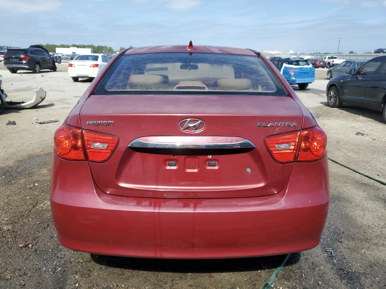 2010 Hyundai Elantra VIN KMHDU4AD1AU059062 Copart auction photo, front end damage thumbnail 6