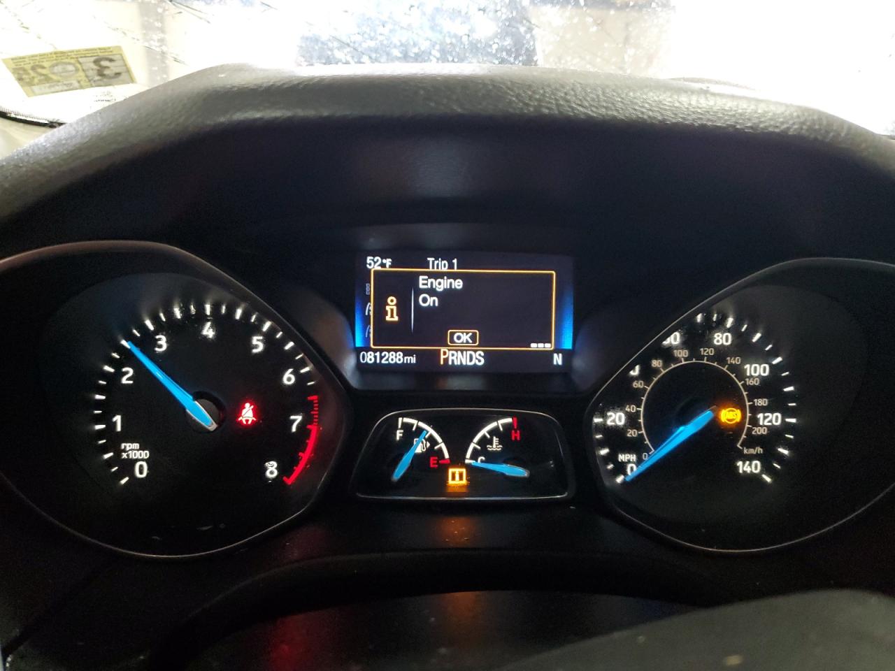 2016 Ford Focus VIN 1FADP3N2XGL240924 Copart auction photo, side / front end damage thumbnail 9