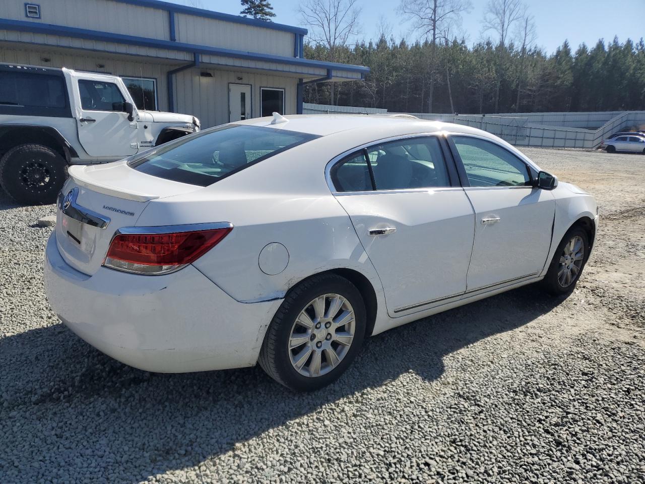 2013 Buick LaCrosse VIN 1G4GA5ER2DF181147 Copart auction photo, side / front end damage thumbnail 3