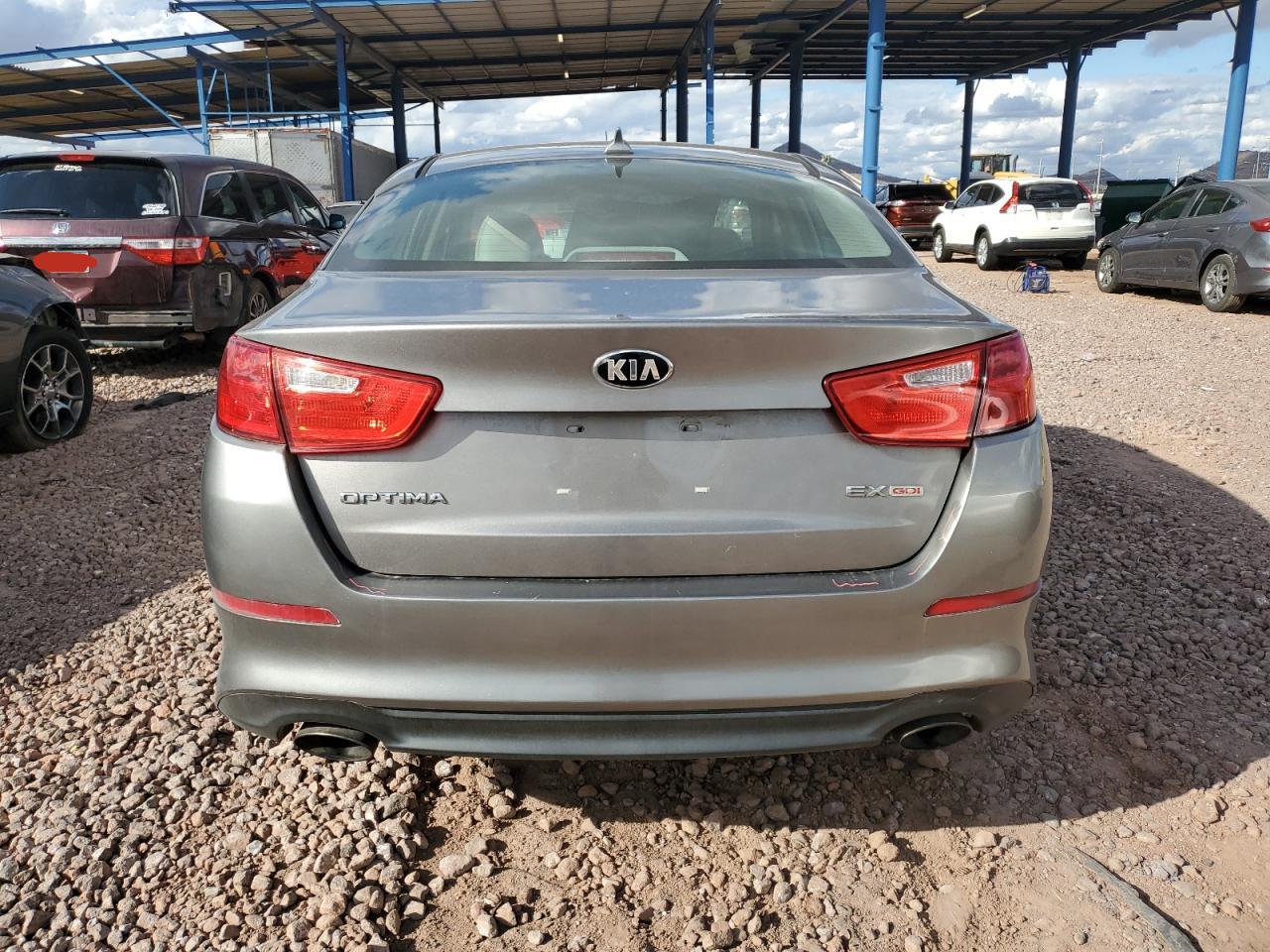 2015 KIA Optima VIN 5XXGN4A78FG494800 Copart auction photo, front end damage thumbnail 6