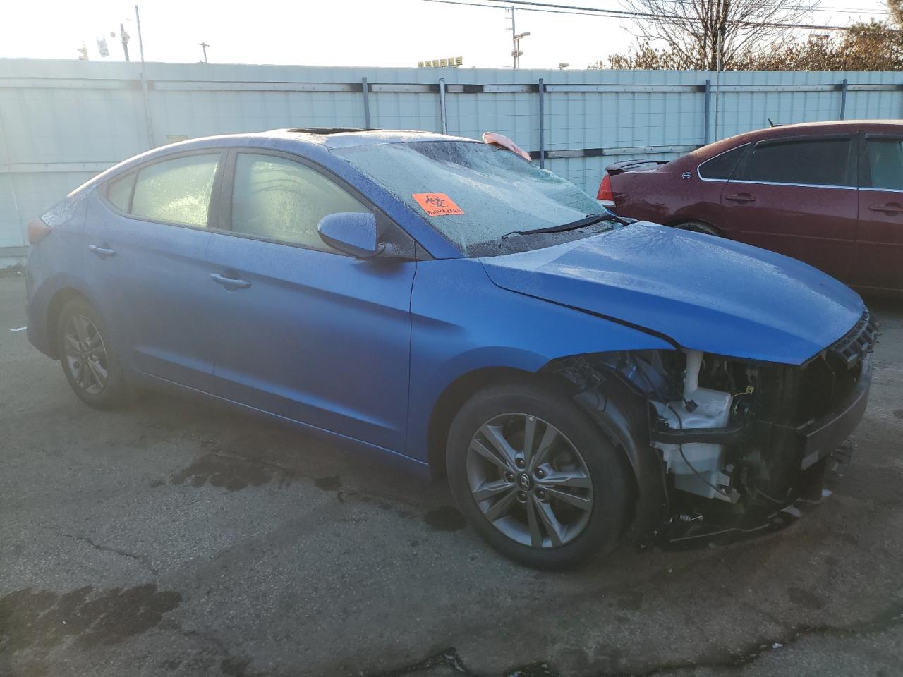 2018 Hyundai Elantra VIN 5NPD84LF6JH382475 Copart auction photo, all over damage thumbnail 4