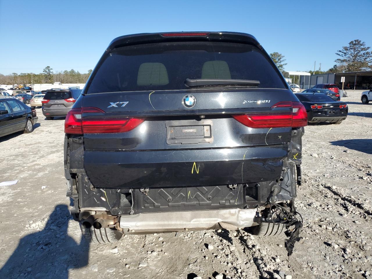 2019 BMW X7 VIN 5UXCX4C51KLB39547 Copart auction photo, rear end damage thumbnail 6