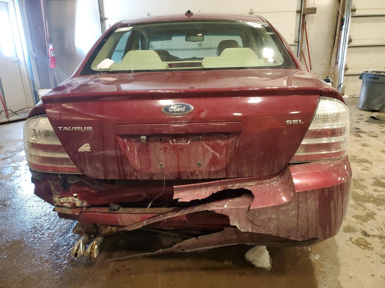 2008 Ford Taurus VIN 1FAHP24W28G110470 Copart auction photo, rear end damage thumbnail 6