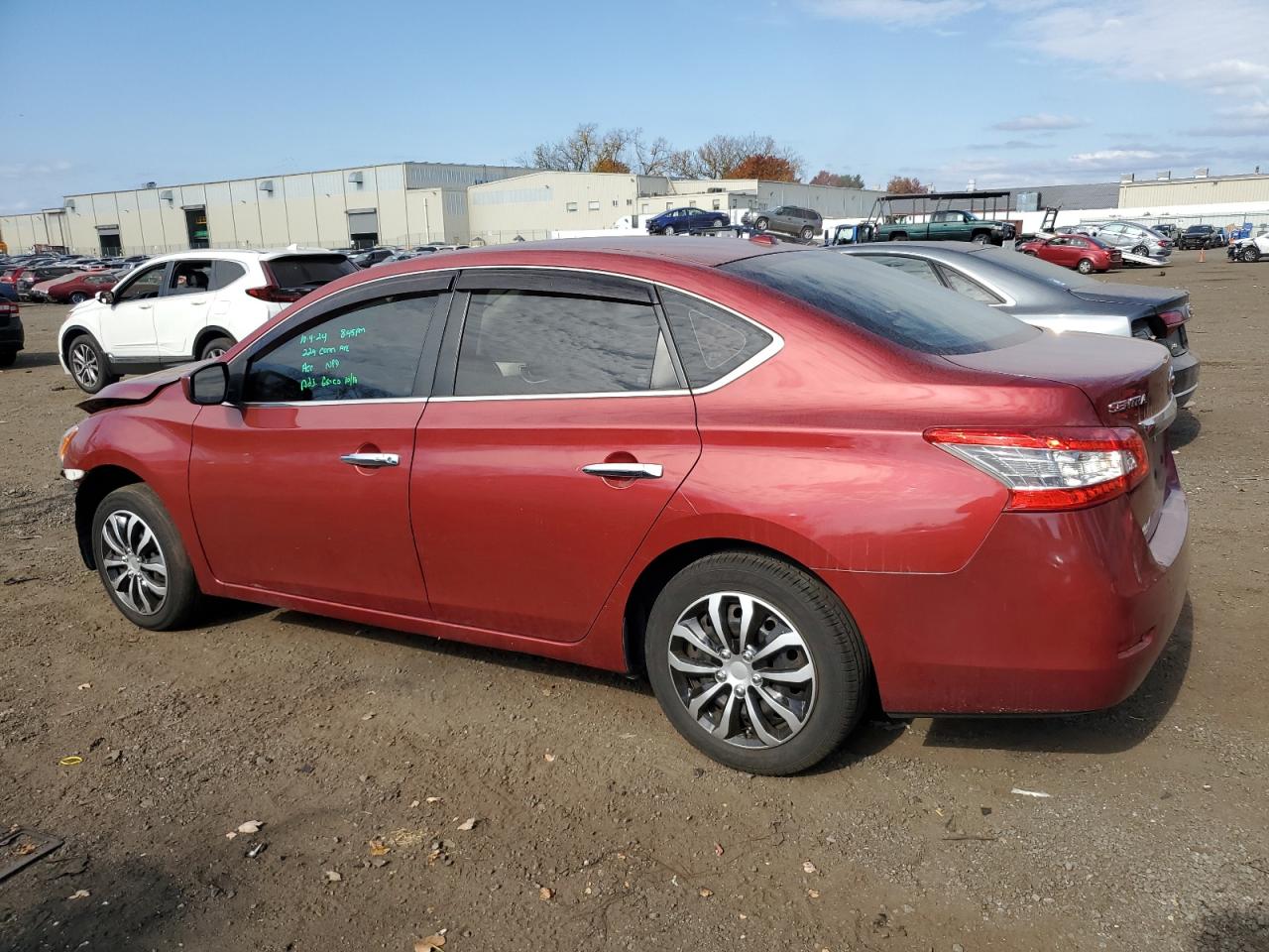 2015 Nissan Sentra VIN 3N1AB7AP1FL695316 Copart auction photo, front end / minor dent/scratches damage thumbnail 2