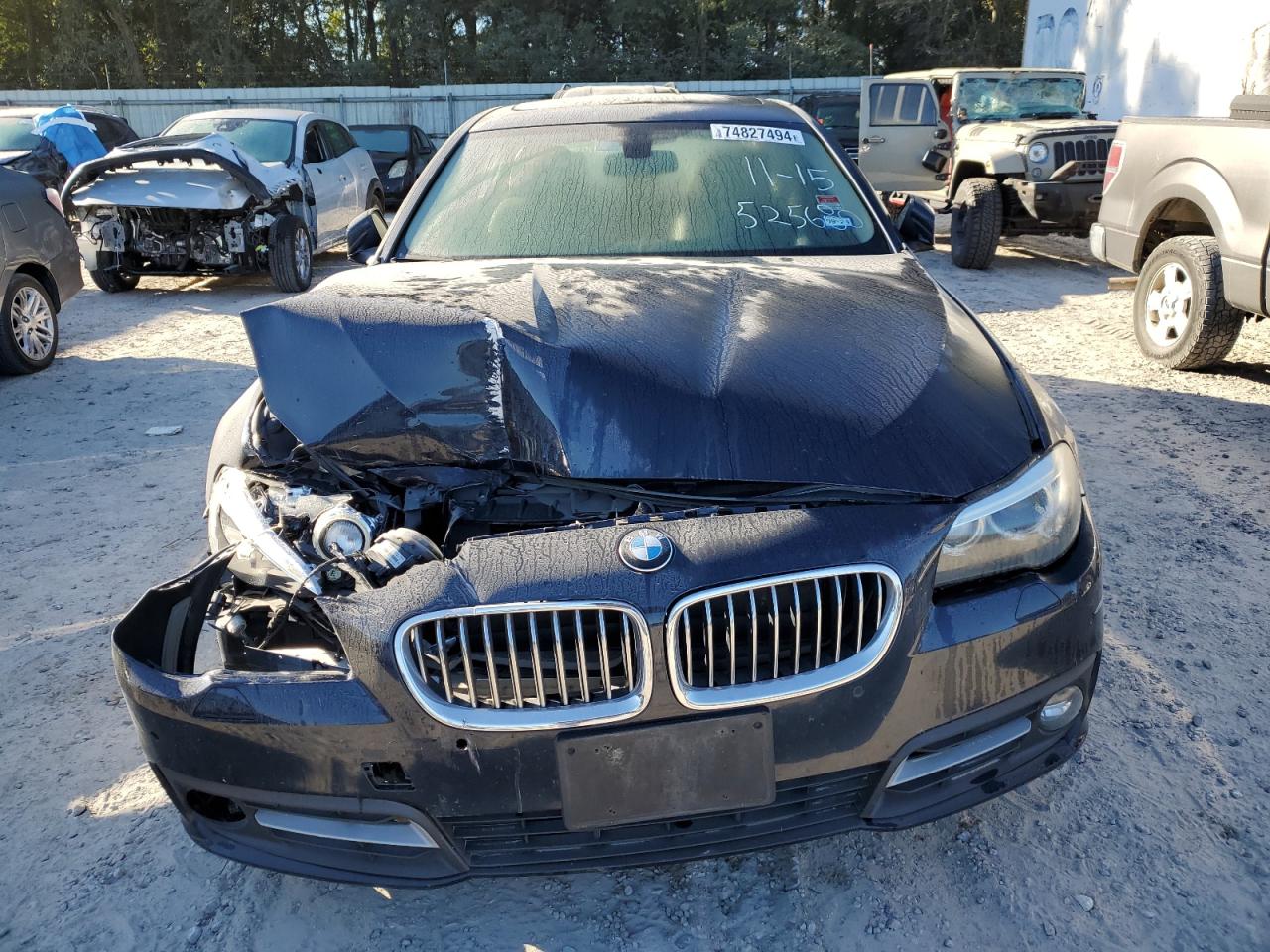 2016 BMW 5er VIN WBA5A5C59GD525680 Copart auction photo, front end damage thumbnail 5