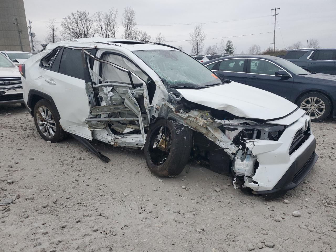 2023 Toyota RAV 4 VIN 2T3N1RFV9PW387244 Copart auction photo, rollover damage thumbnail 4