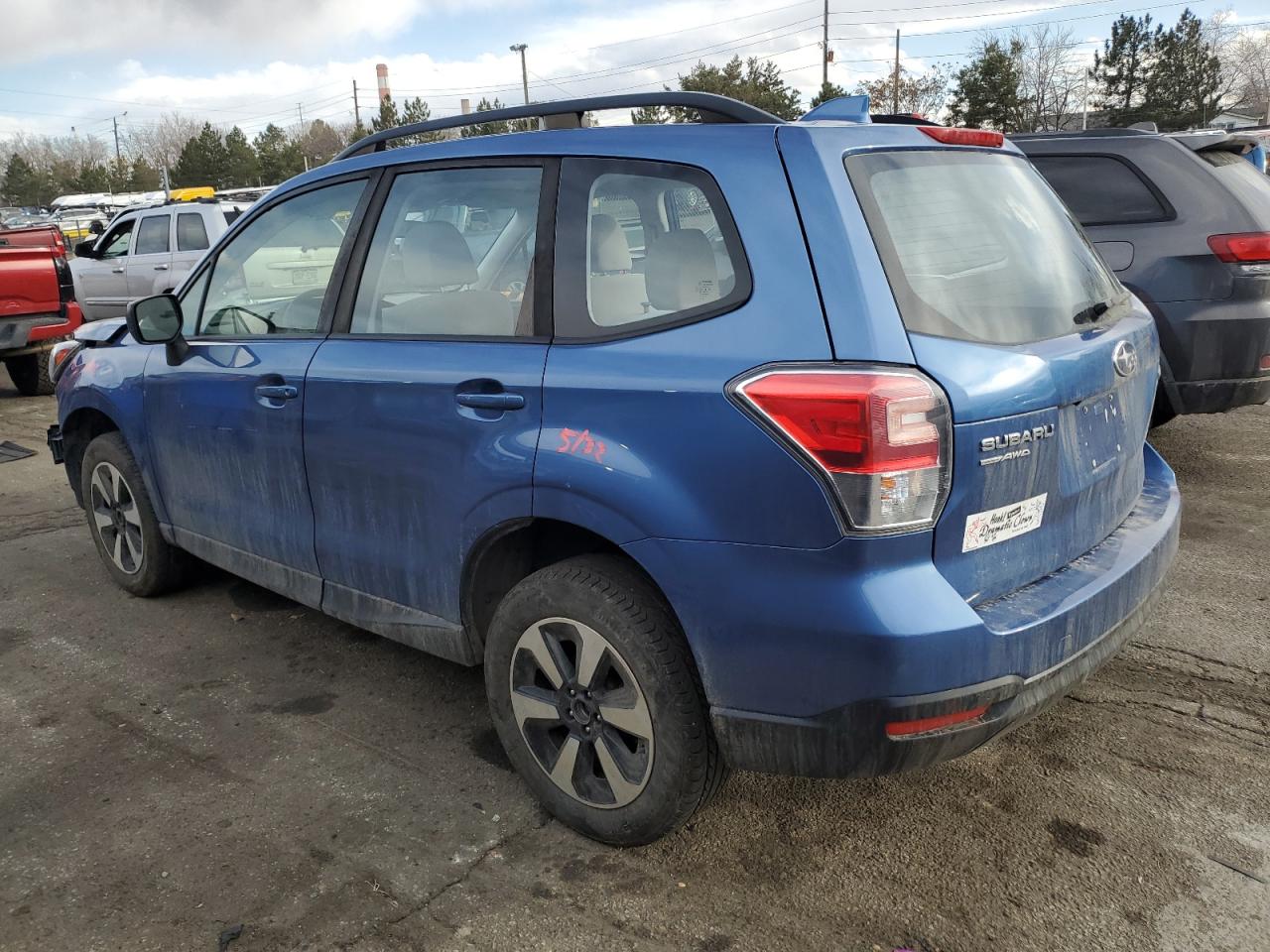 2017 Subaru Forester VIN JF2SJABC0HH804039 Copart auction photo, front end damage thumbnail 2