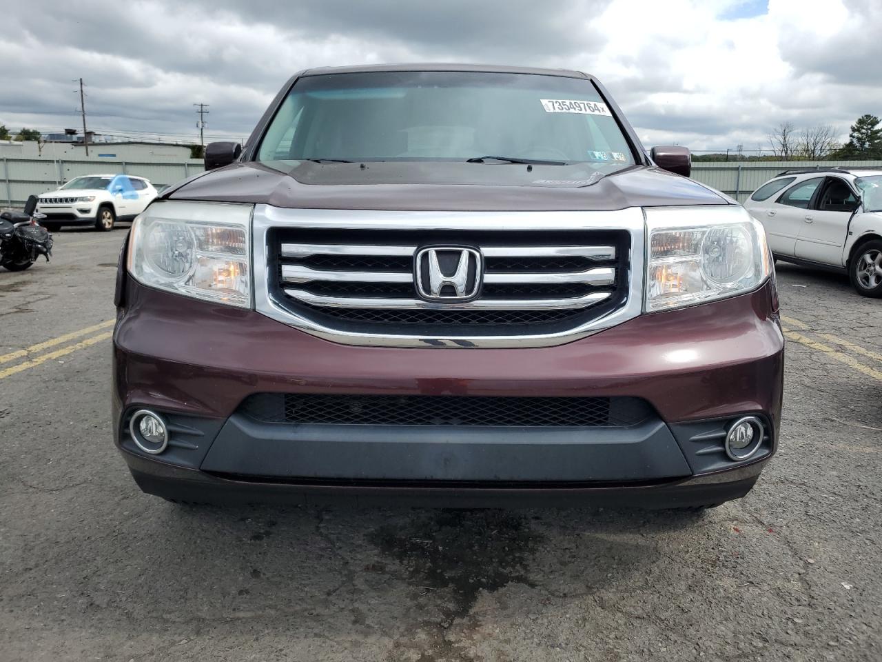 2013 Honda Pilot VIN 5FNYF4H54DB006951 Copart auction photo, front end / rear end damage thumbnail 5