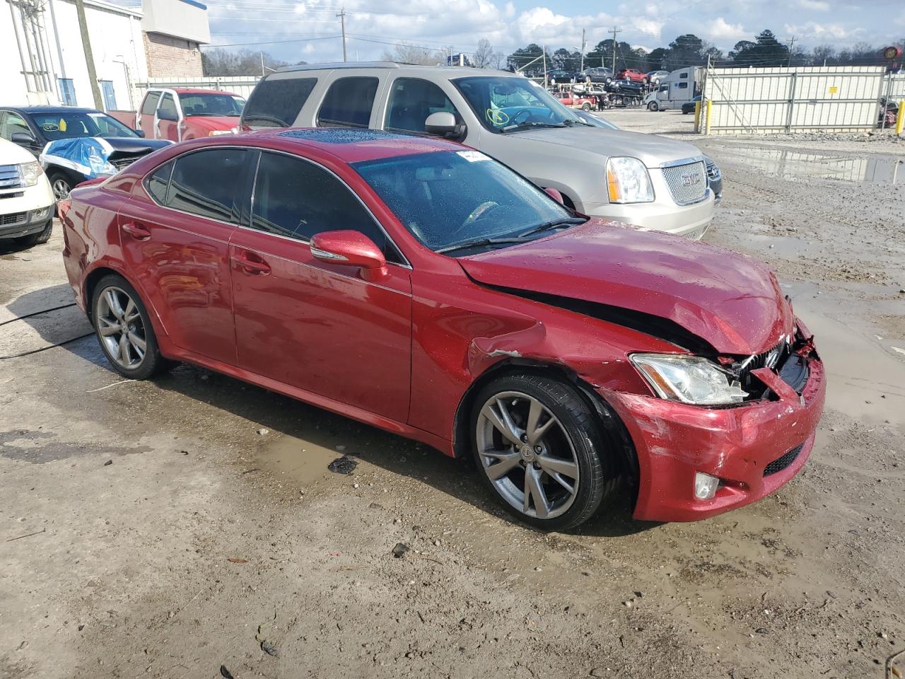 2010 Lexus IS VIN JTHBF5C29A5108198 Copart auction photo, front end damage thumbnail 4