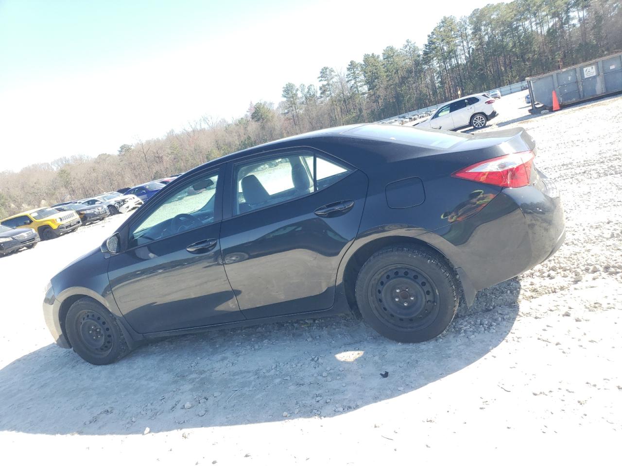 2014 Toyota Corolla VIN 2T1BURHE1EC168521 Copart auction photo, side / front end damage thumbnail 2