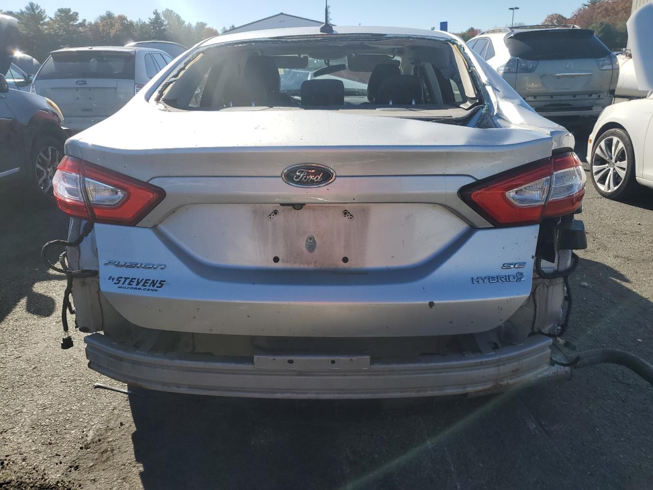 2016 Ford Fusion VIN 3FA6P0LU3GR138734 Copart auction photo, front end / all over damage thumbnail 6