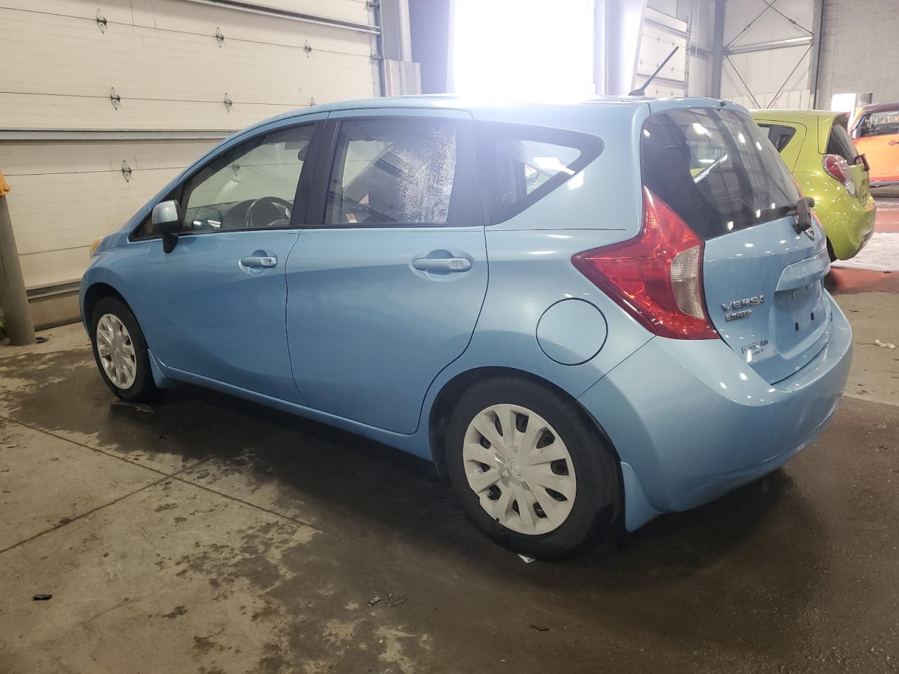 2014 Nissan Versa VIN 3N1CE2CPXEL363728 Copart auction photo, side / rear end damage thumbnail 2