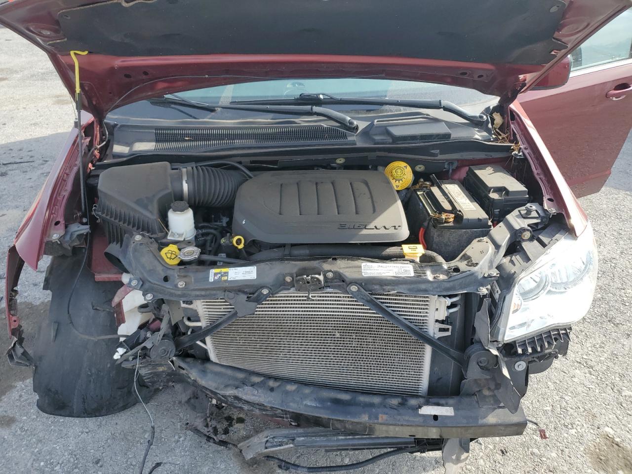 2019 Dodge Caravan VIN 2C4RDGCG2KR773056 Copart auction photo, front end damage thumbnail 14