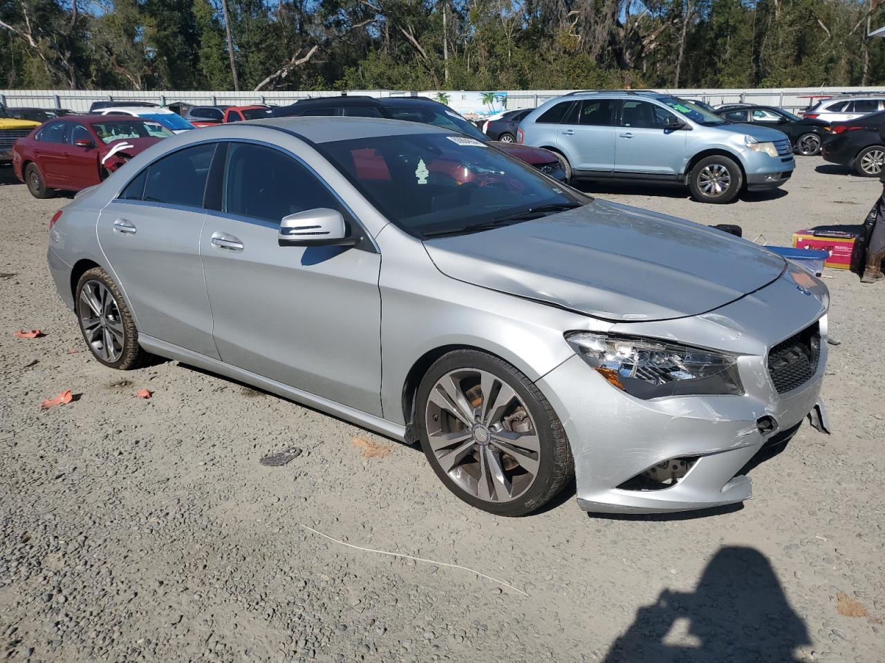 2016 Mercedes-Benz CLA-klasse VIN WDDSJ4EB7GN291249 Copart auction photo, all over damage thumbnail 4