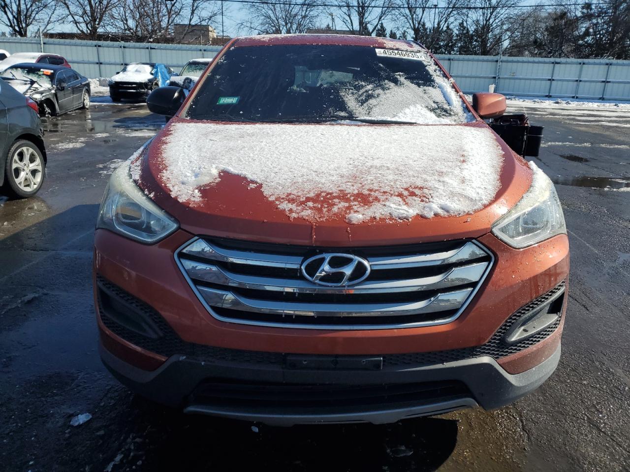 2016 Hyundai Santa Fe VIN 5XYZTDLB2GG323733 Copart auction photo, rear end / undercarriage damage thumbnail 5