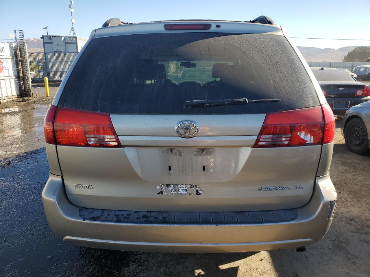 2004 Toyota Sienna VIN 5TDZA23C14S043478 Copart auction photo, rear end damage thumbnail 6