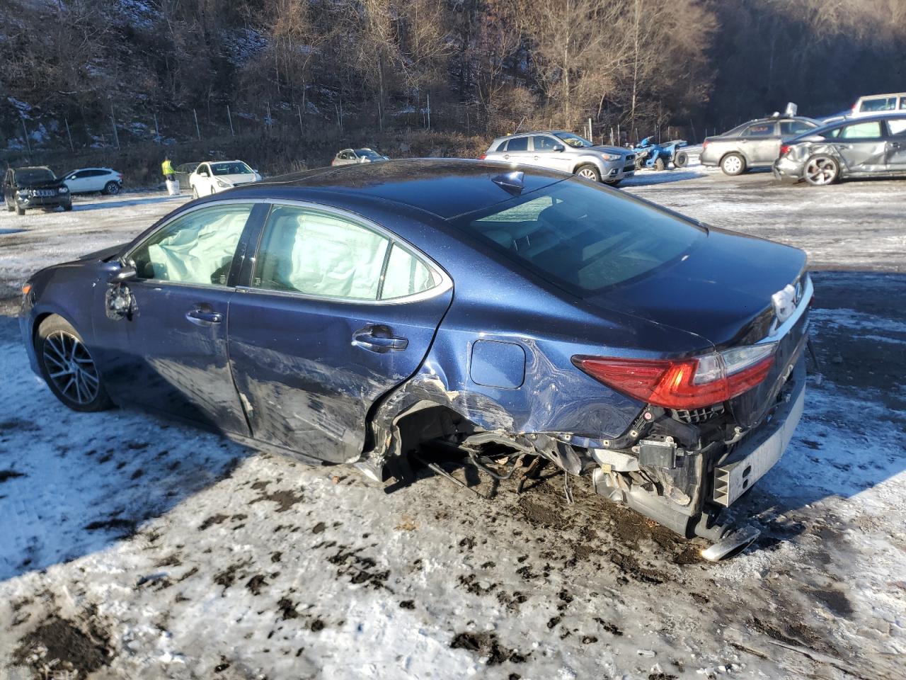 2016 Lexus ES VIN JTHBK1GG3G2216062 Copart auction photo, all over / undercarriage damage thumbnail 2