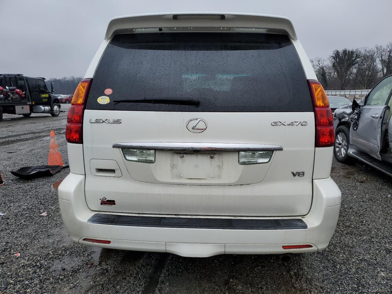 2004 Lexus GX VIN JTJBT20X340066005 Copart auction photo, front end damage thumbnail 6