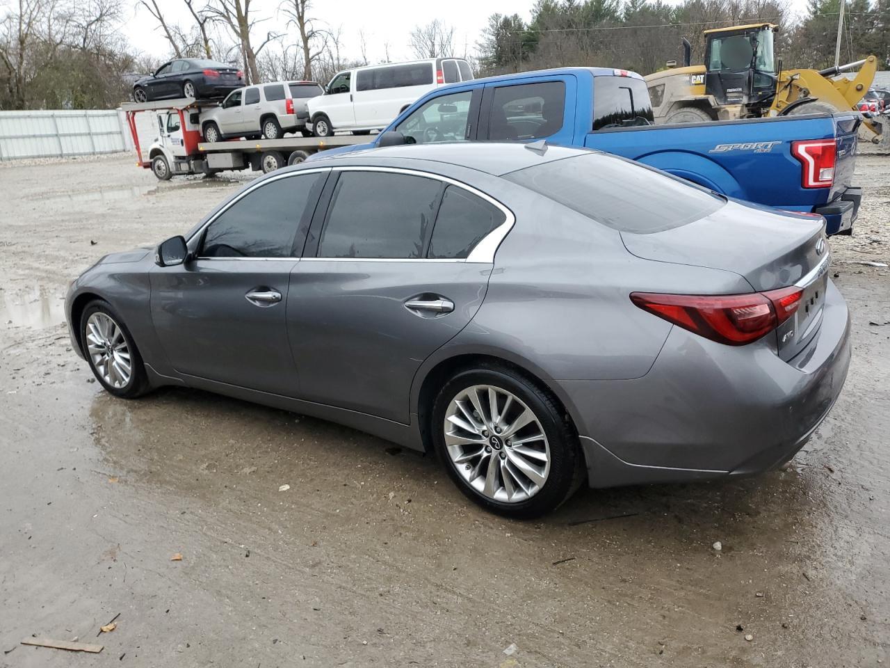 2021 Infiniti Q50 VIN JN1EV7BR5MM754265 Copart auction photo, vandalism damage thumbnail 2
