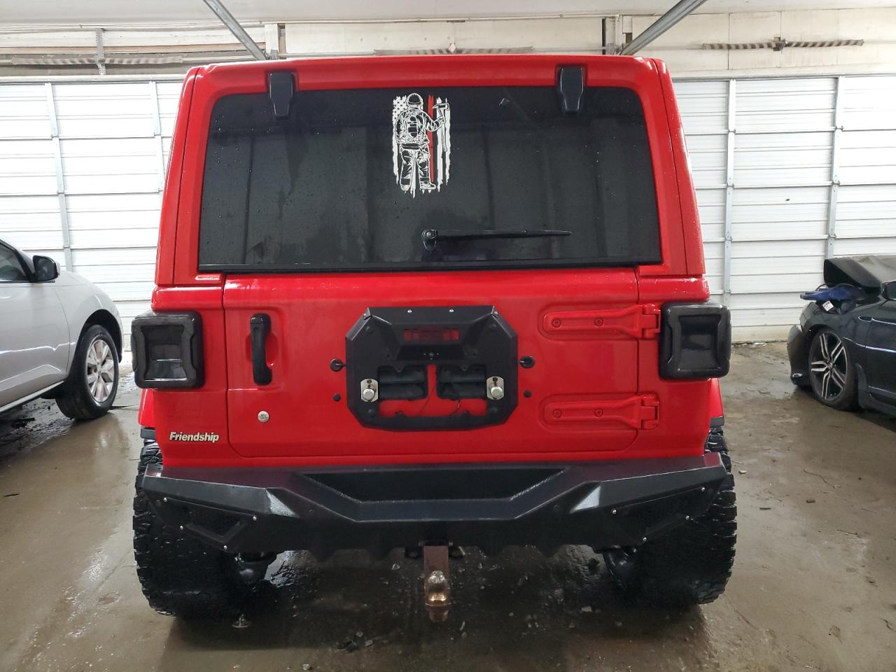 2018 Jeep Wrangler VIN 1C4HJXEG9JW132574 Copart auction photo, rollover / minor dent/scratches damage thumbnail 6