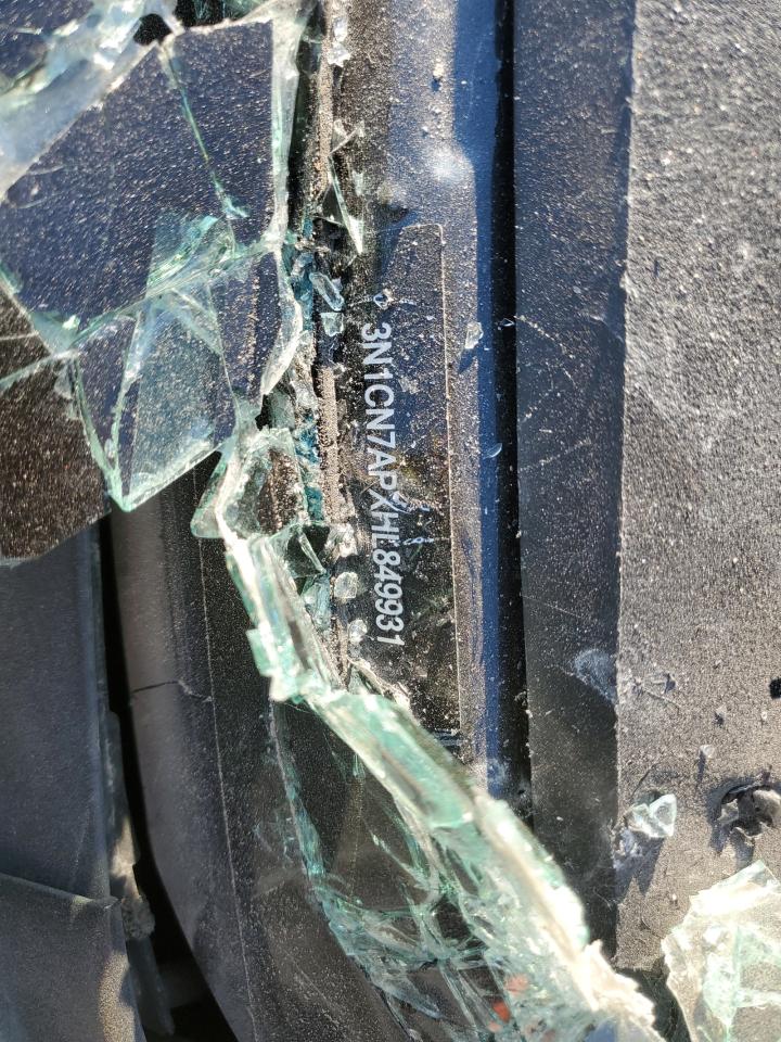 2017 Nissan Versa VIN 3N1CN7APXHL849931 Copart auction photo, all over damage thumbnail 12
