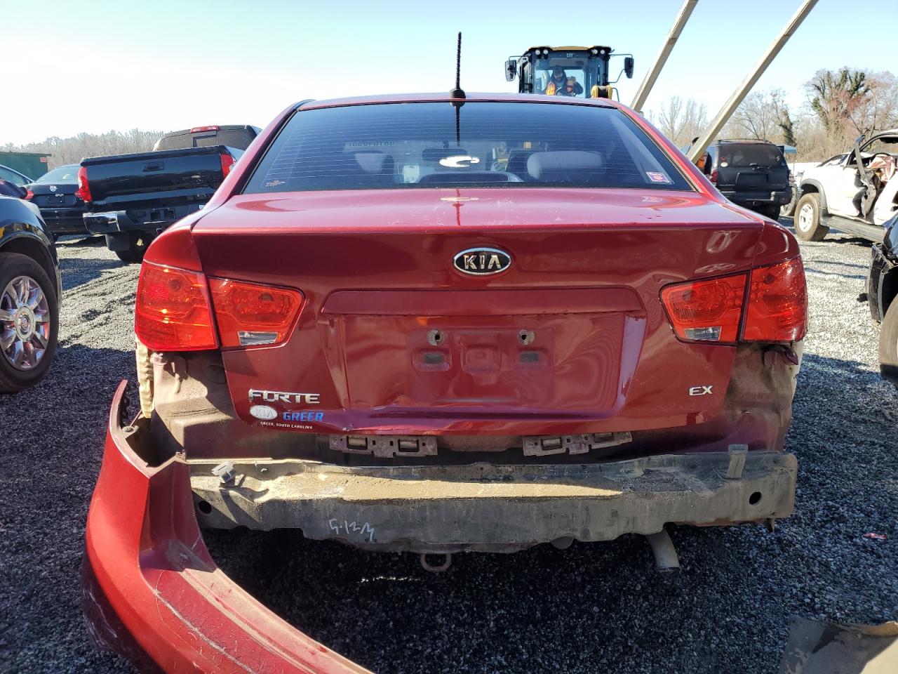 2010 KIA Forte VIN KNAFU4A27A5863482 Copart auction photo, rear end damage thumbnail 6