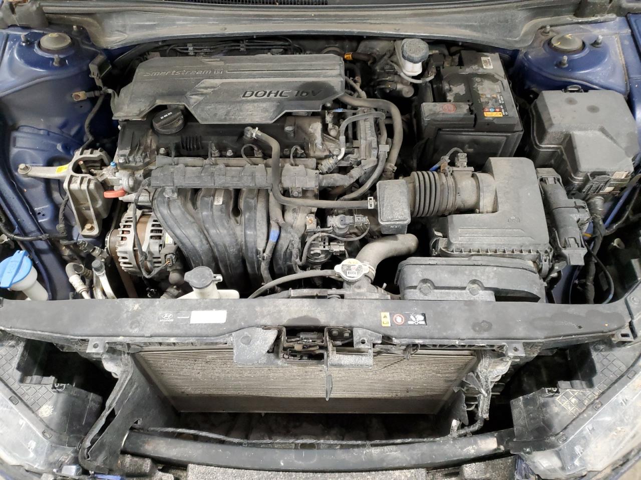 2022 Hyundai Elantra VIN KMHLM4AG1NU215628 Copart auction photo, side / front end damage thumbnail 11