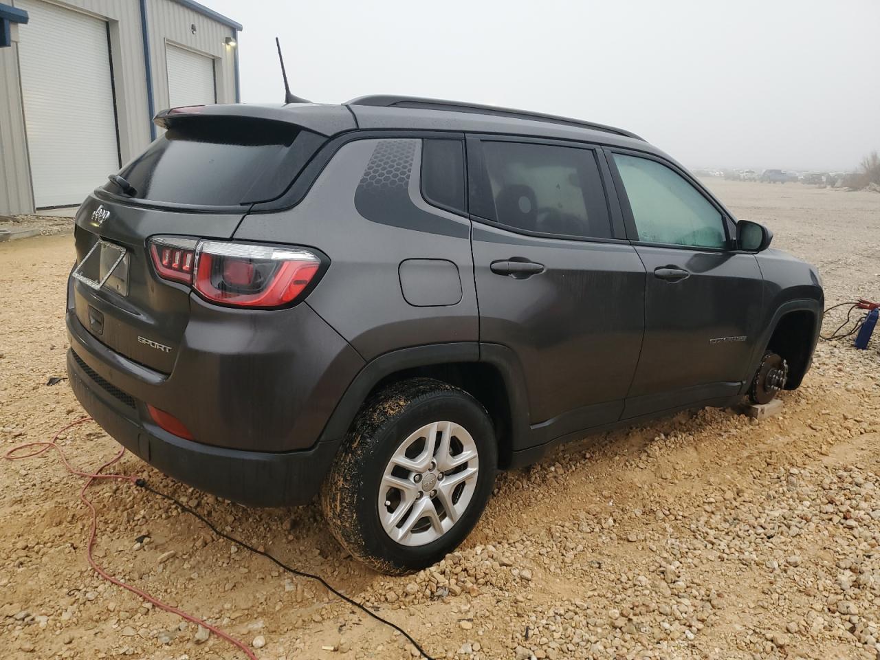 2018 Jeep Compass VIN 3C4NJCAB3JT240412 Copart auction photo, side damage thumbnail 3