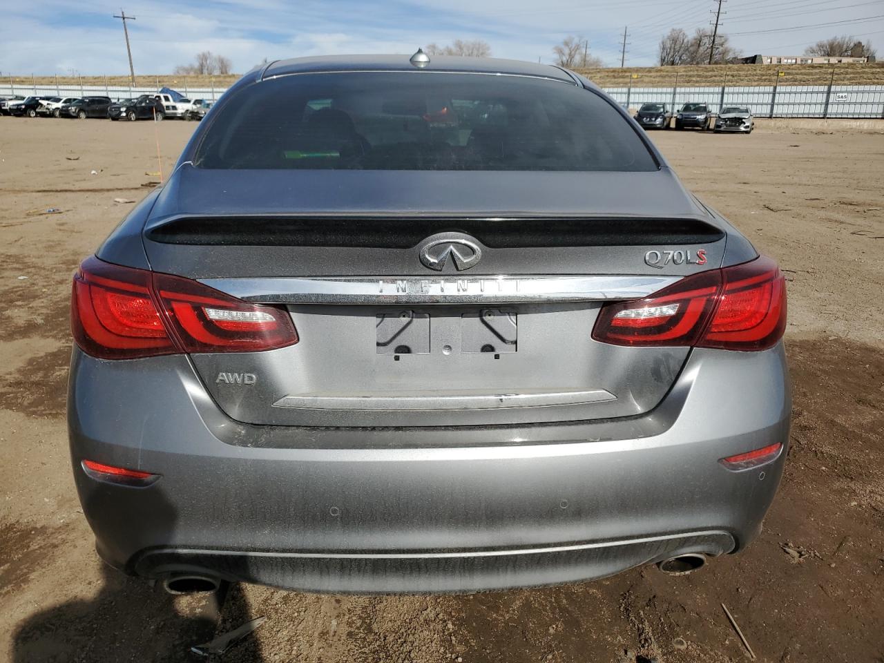 2015 Infiniti Q70 VIN JN1BY1PR7FM831236 Copart auction photo, front end / side damage thumbnail 6