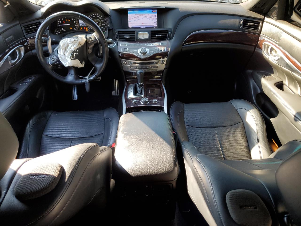 2013 Infiniti M VIN JN1AY1AP6DM540064 Copart auction photo, front end / side damage thumbnail 8