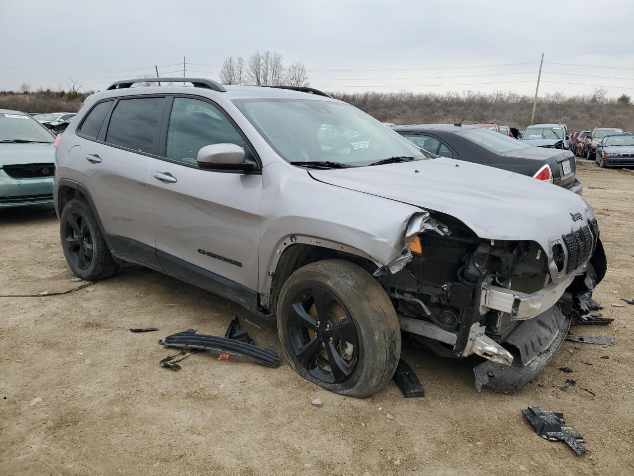 2021 Jeep Grand Cherokee VIN 1C4PJMLBXMD238453 Copart auction photo, front end / rear end damage thumbnail 4
