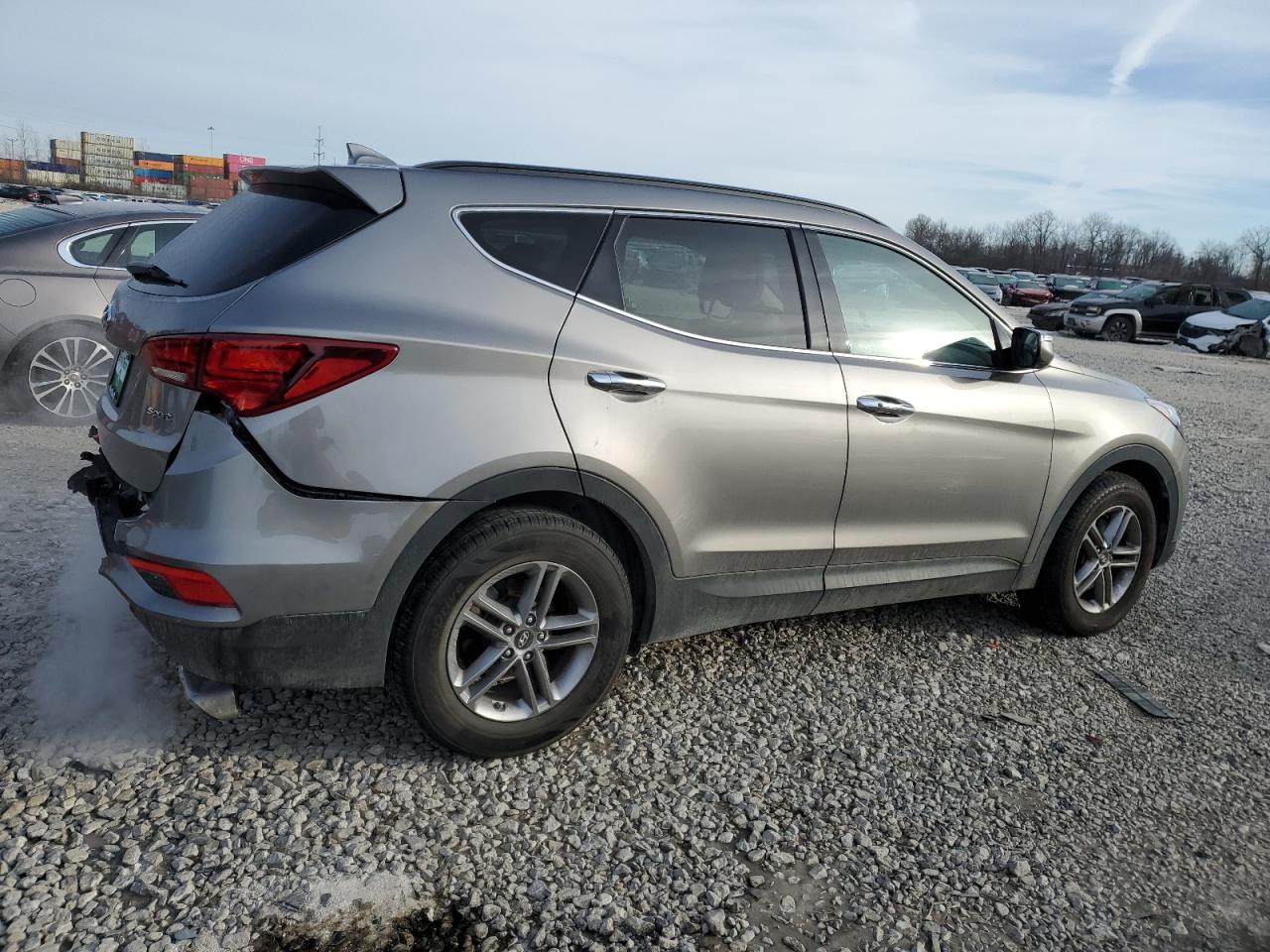 2018 Hyundai Santa Fe VIN 5NMZU3LB9JH103073 Copart auction photo, rear end / minor dent/scratches damage thumbnail 3