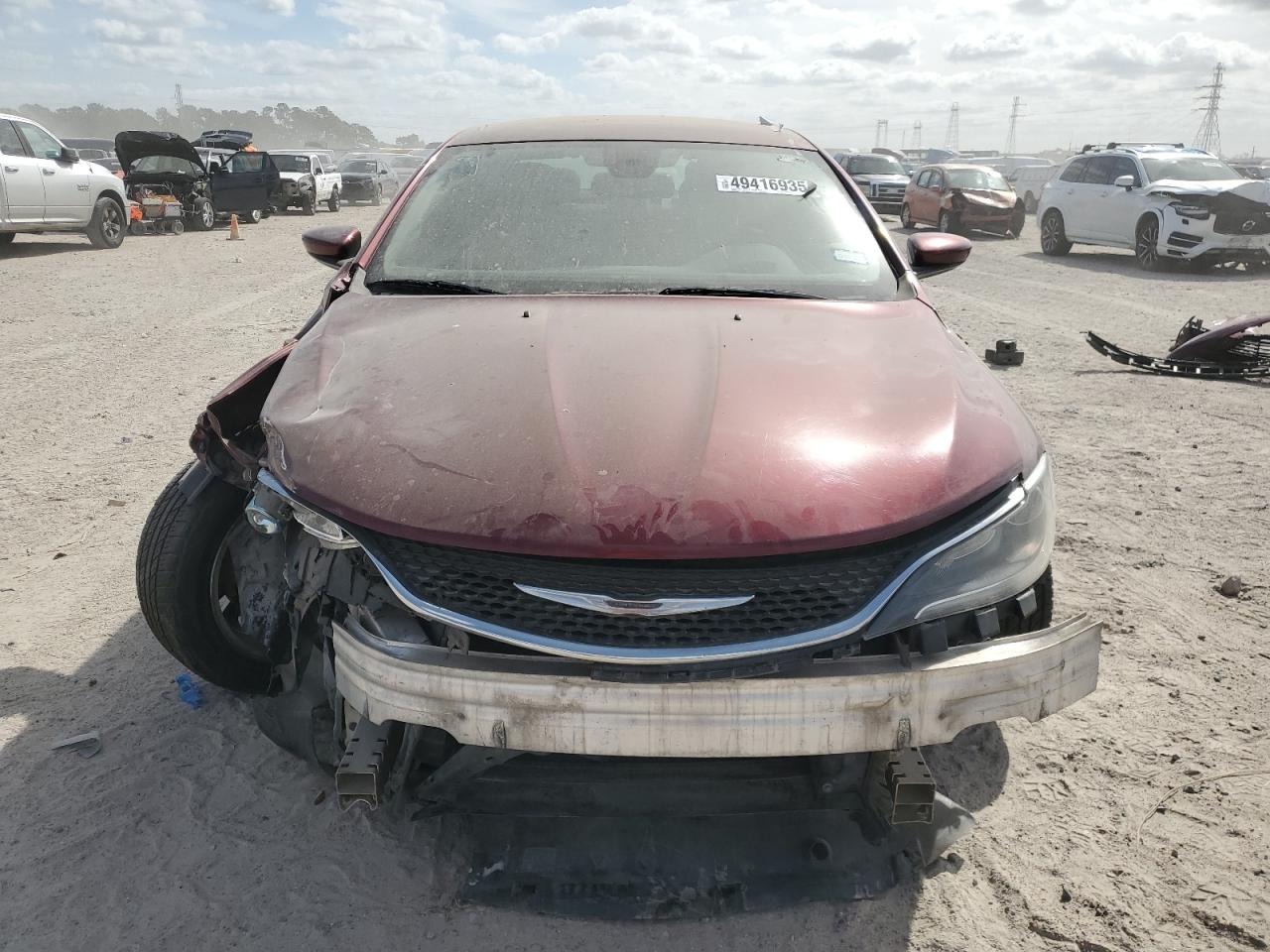 2016 Chrysler 200 VIN 1C3CCCFB5GN186280 Copart auction photo, front end / undercarriage damage thumbnail 5