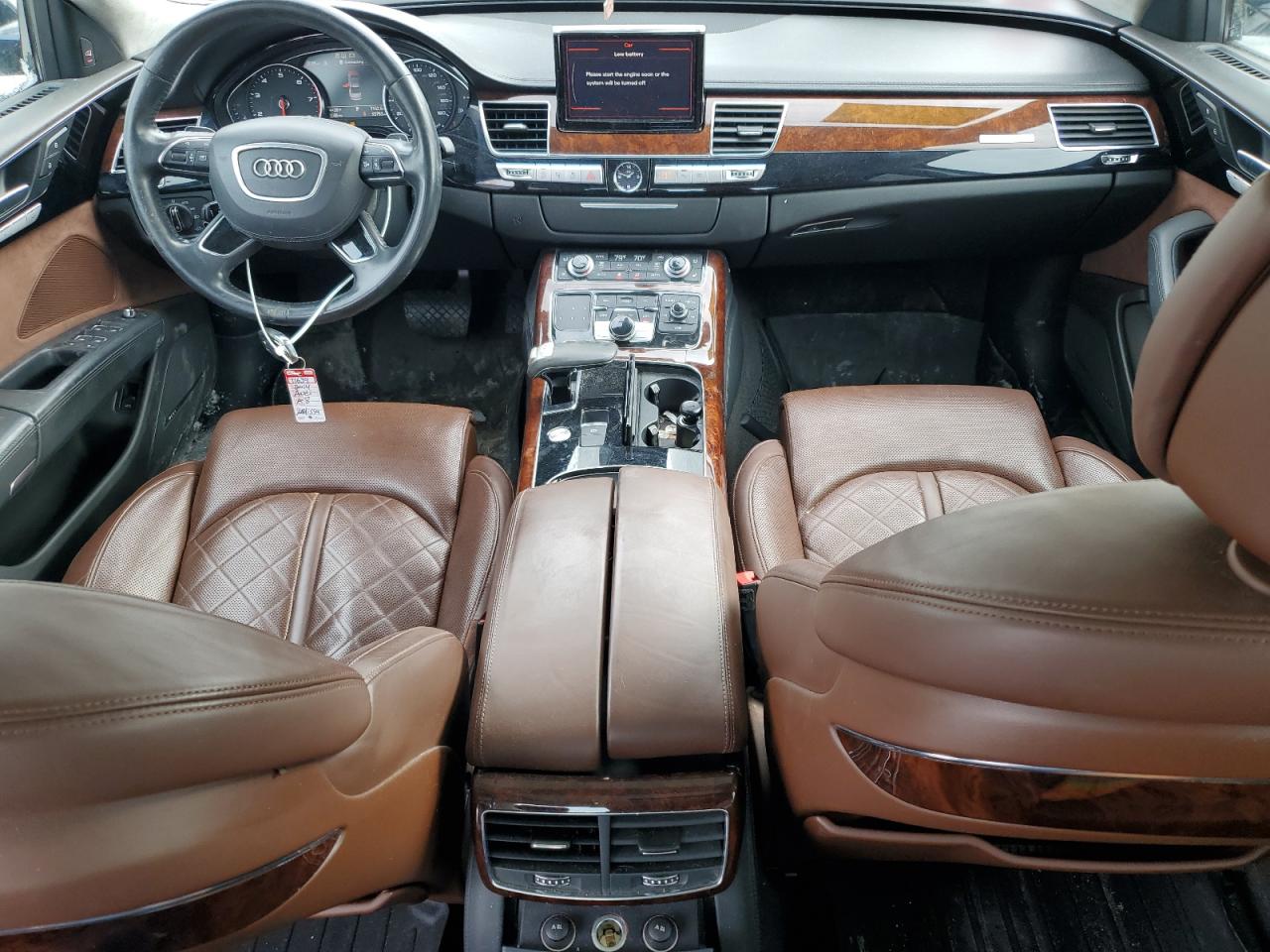 2014 Audi A8 VIN WAURGAFD9EN002114 Copart auction photo, front end / mechanical damage thumbnail 8