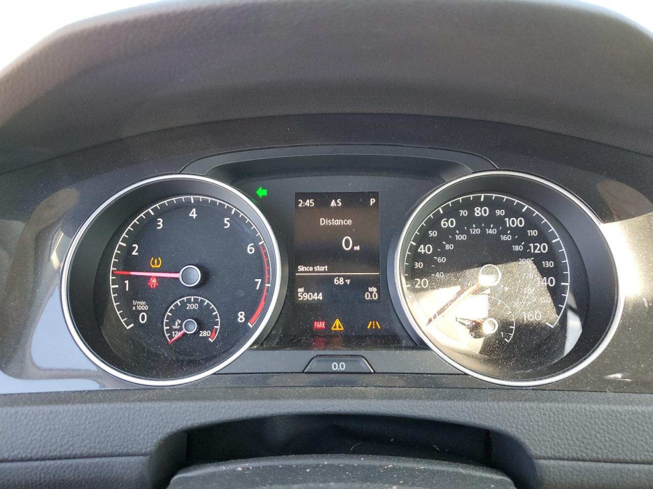 2019 Volkswagen Golf VIN 3VWH17AU8KM513276 Copart auction photo, top/roof damage thumbnail 9
