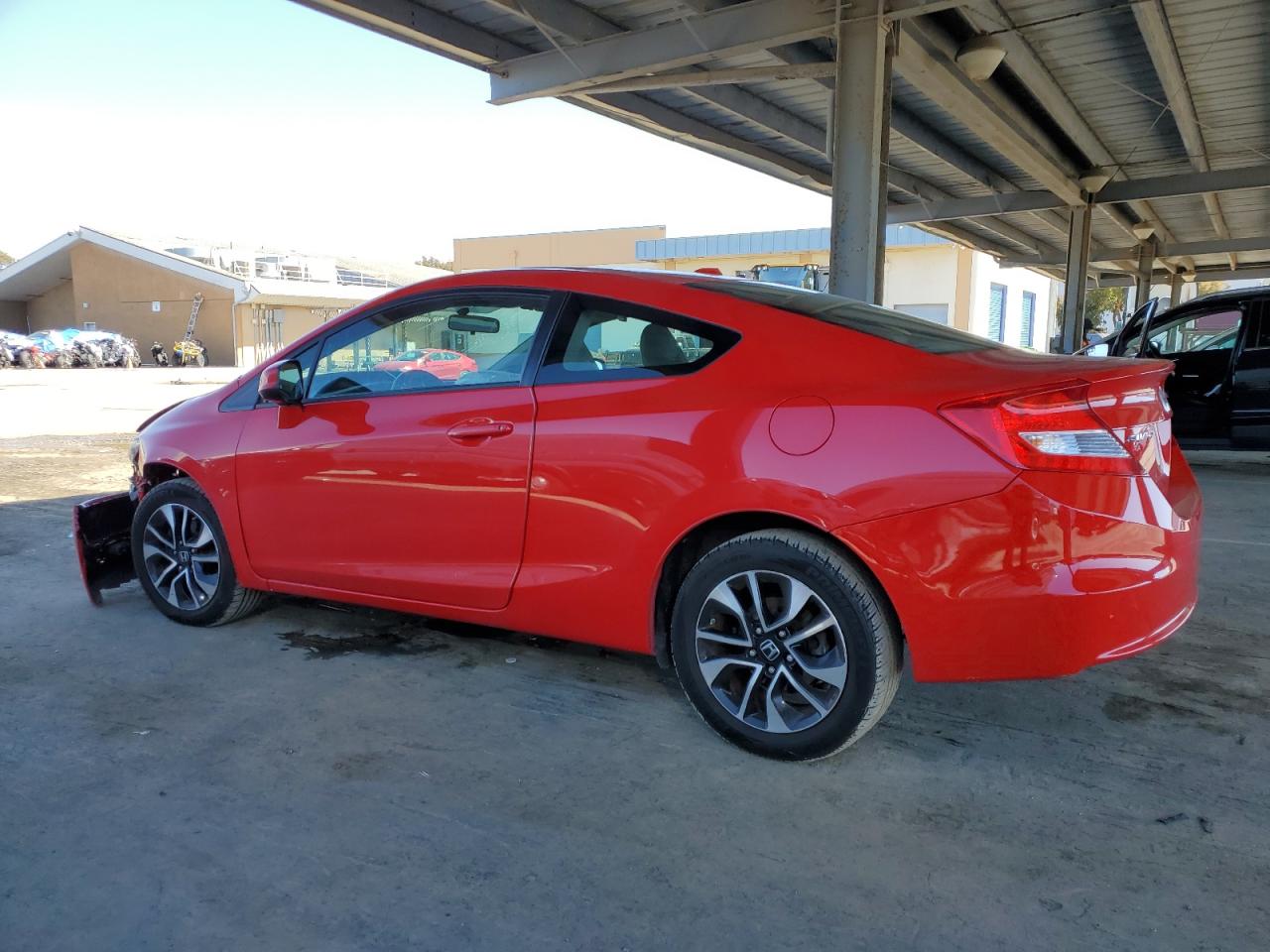 2013 Honda Civic VIN 2HGFG3B01DH522353 Copart auction photo, front end damage thumbnail 2