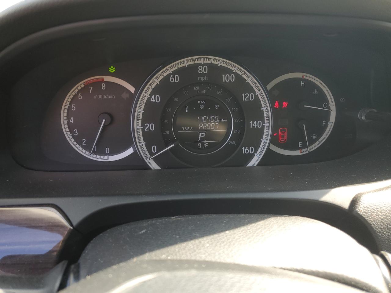 2016 Honda Accord VIN 1HGCR2F79GA098728 Copart auction photo, front end / side damage thumbnail 9