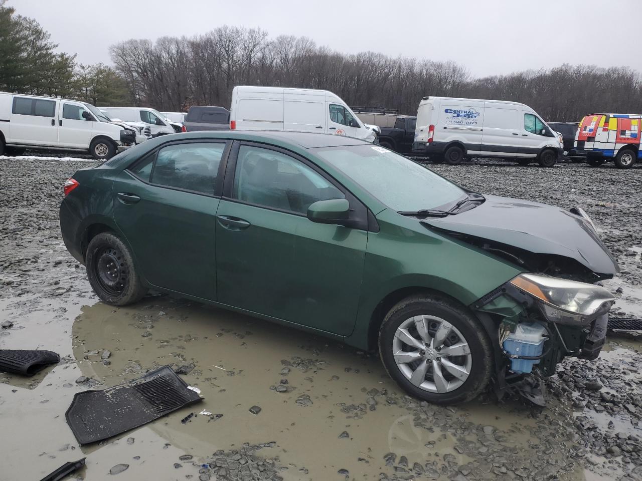 2014 Toyota Corolla VIN 2T1BURHE8EC054306 Copart auction photo, front end / minor dent/scratches damage thumbnail 4
