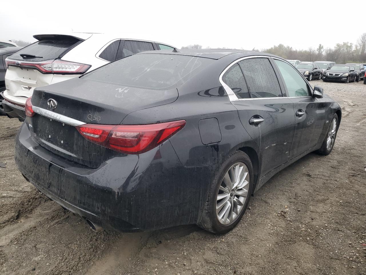 2020 Infiniti Q50 VIN JN1EV7AR7LM253376 Copart auction photo, all over / vandalism damage thumbnail 3
